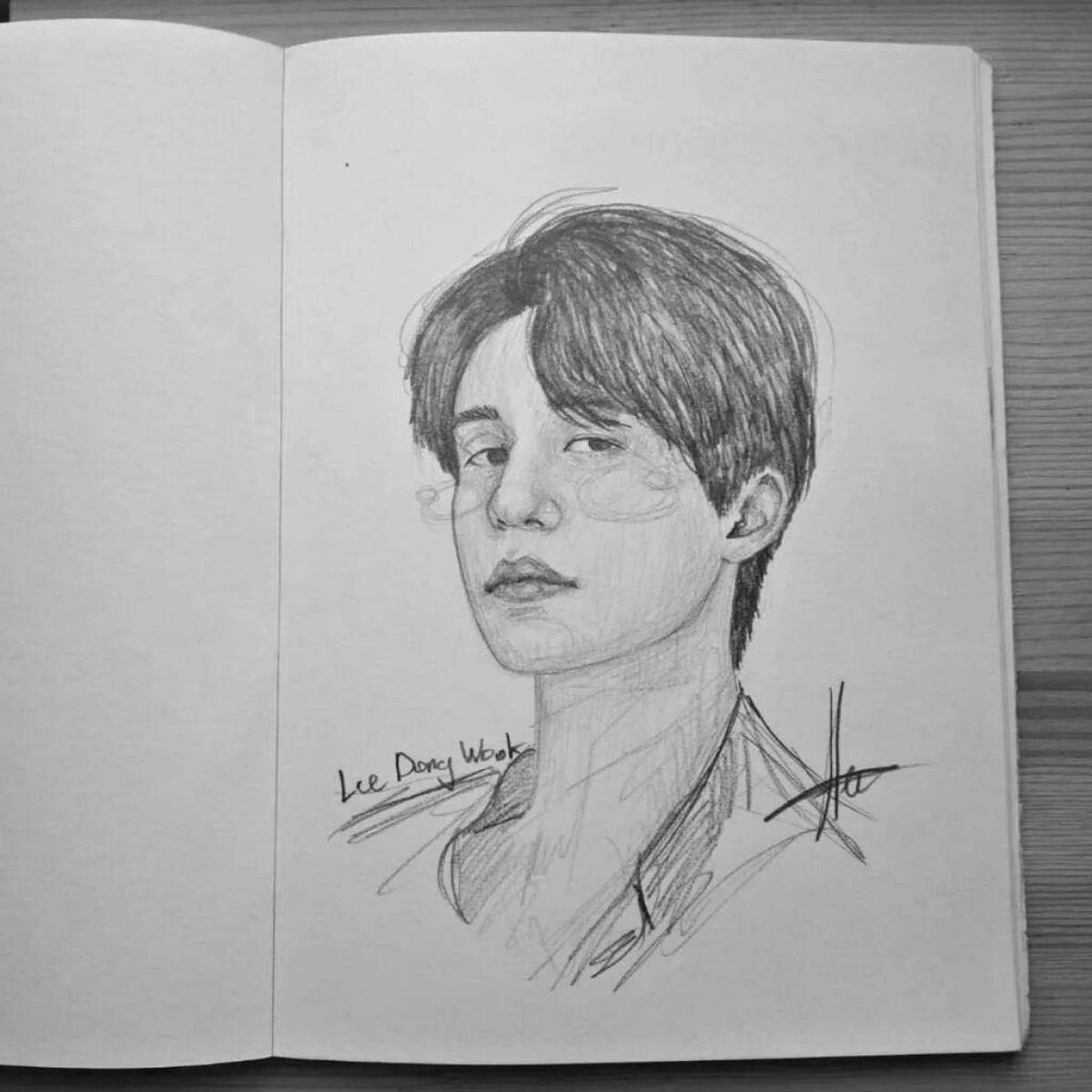Coloring book fabulous lee dong wook