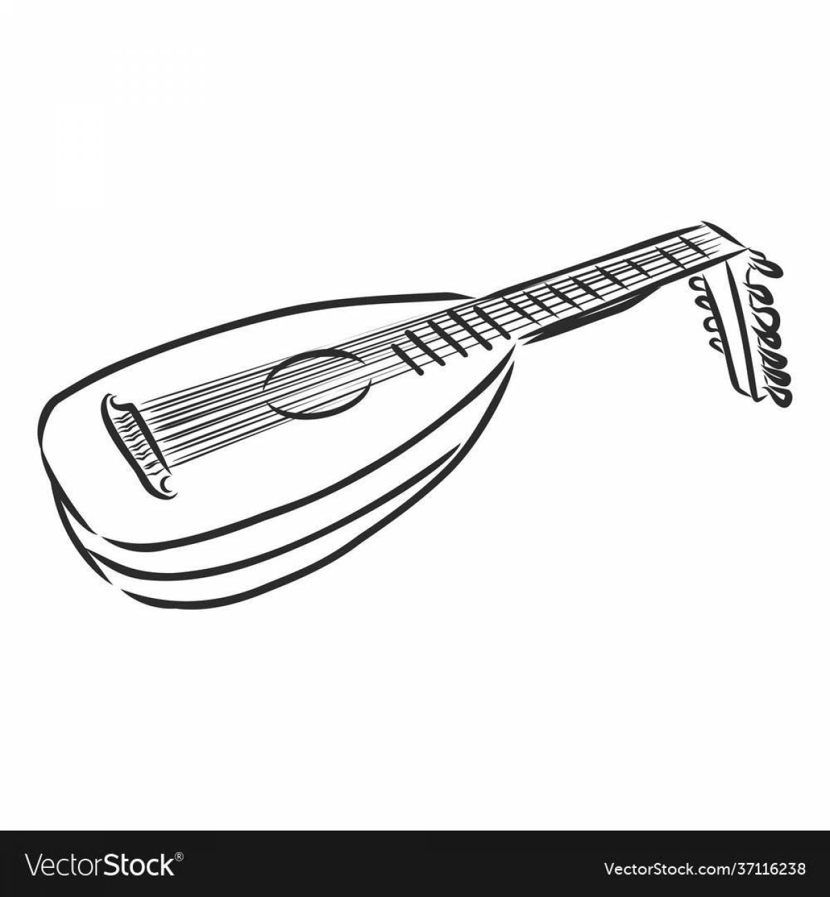 Amazing musical instrument coloring book