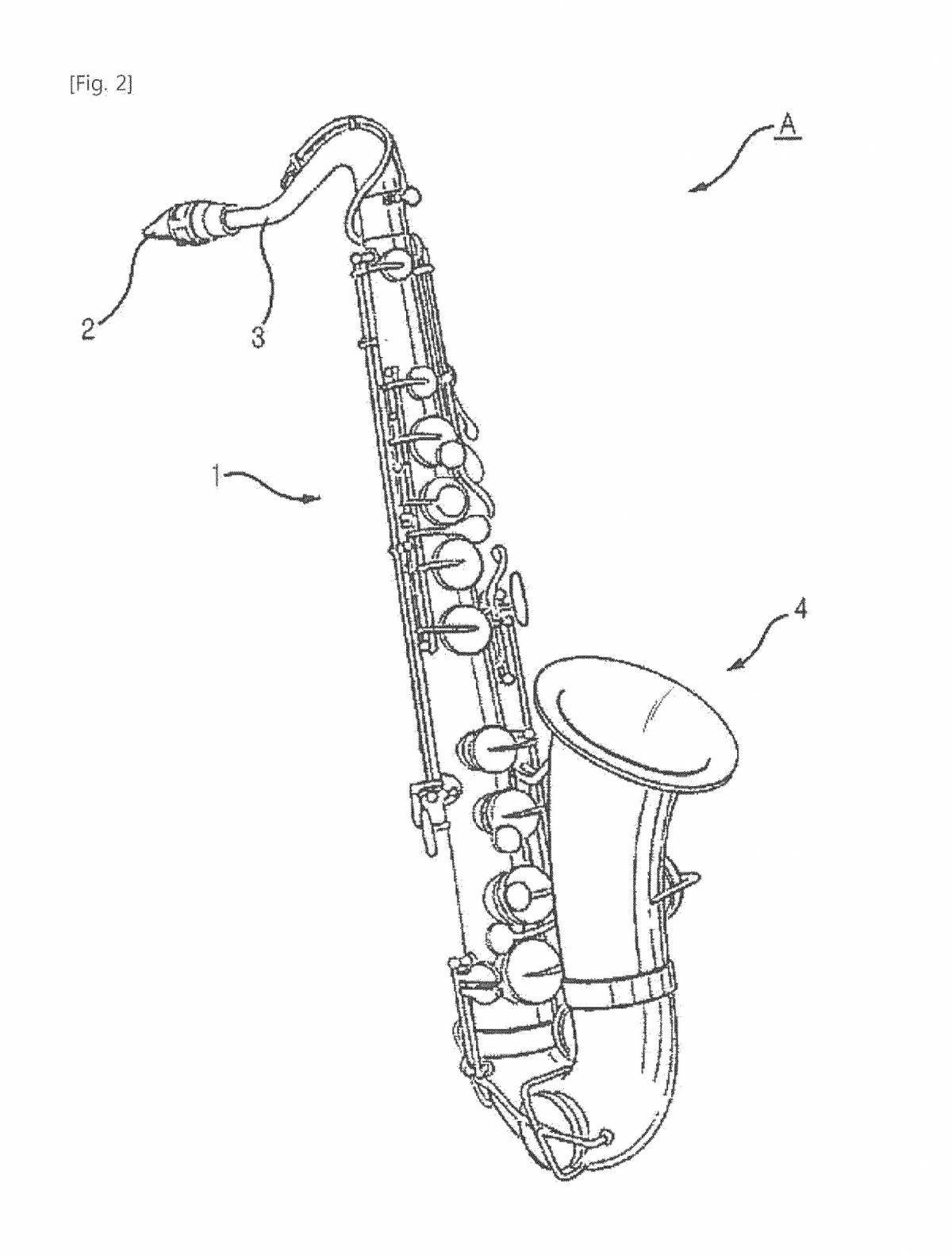 Musical instrument exuberant coloring page
