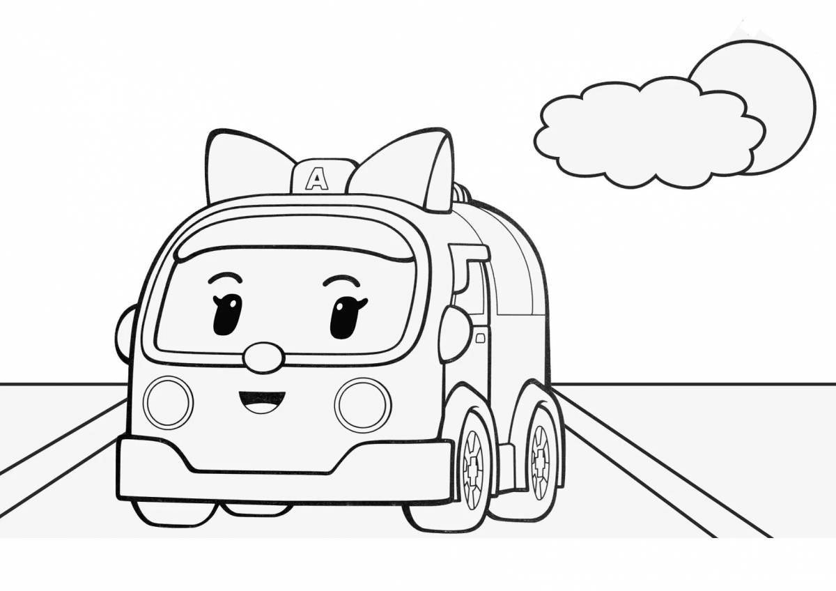 Charming robocar poly coloring video