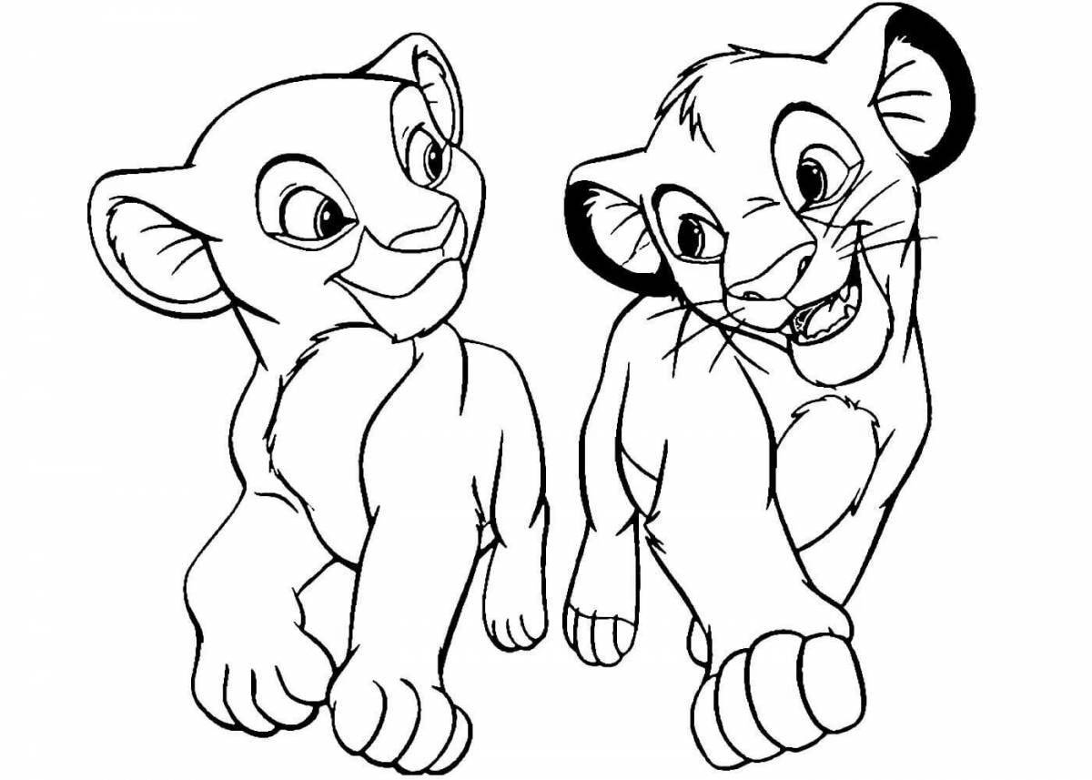 Nala the lion king coloring page