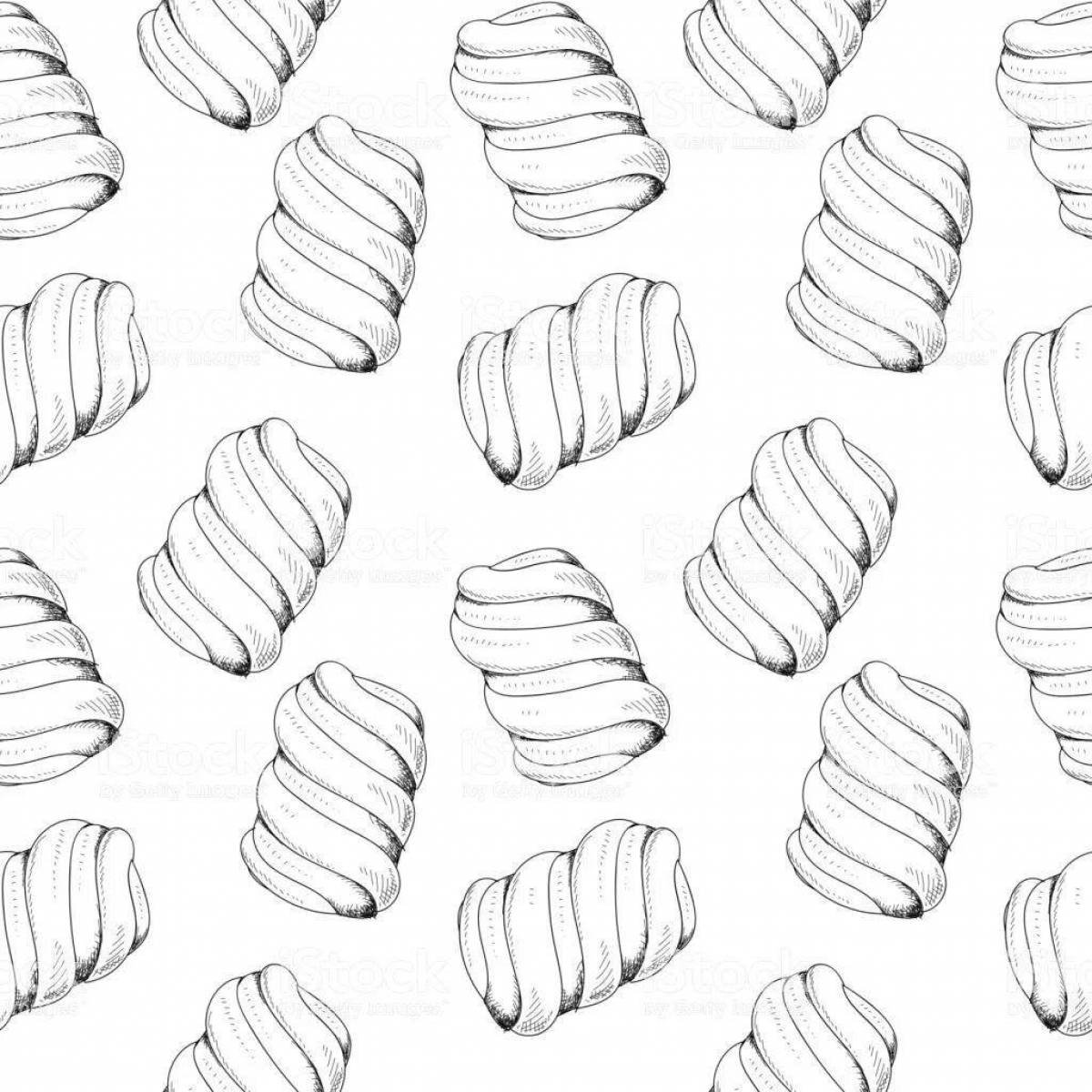 Children's marshmallow coloring book