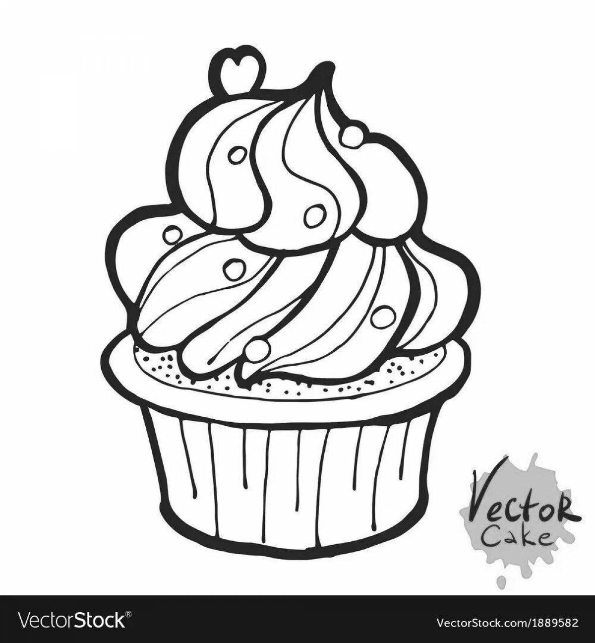 Marshmallow glitter coloring book for kids