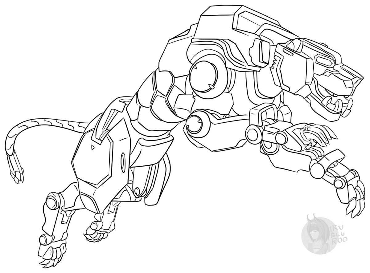 Splendid wild screamers cerberus coloring page