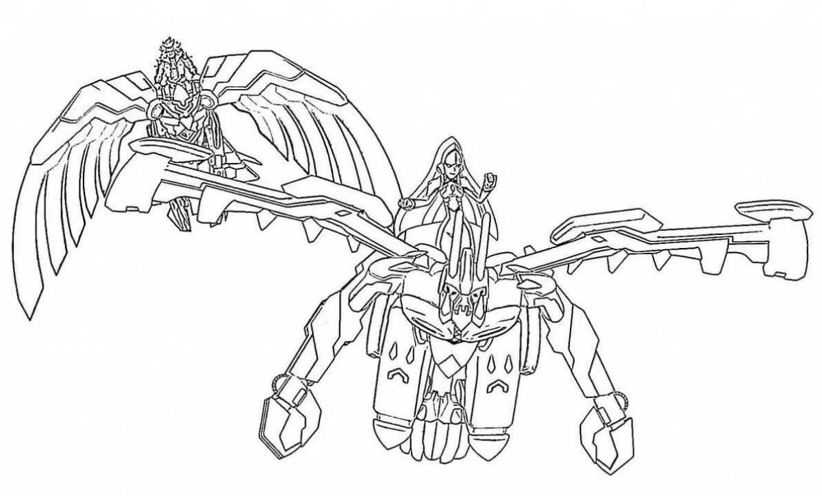 Radiant wild screamers cerberus coloring page