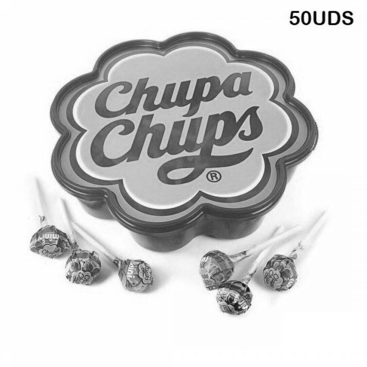 Chupa chups logo coloring page