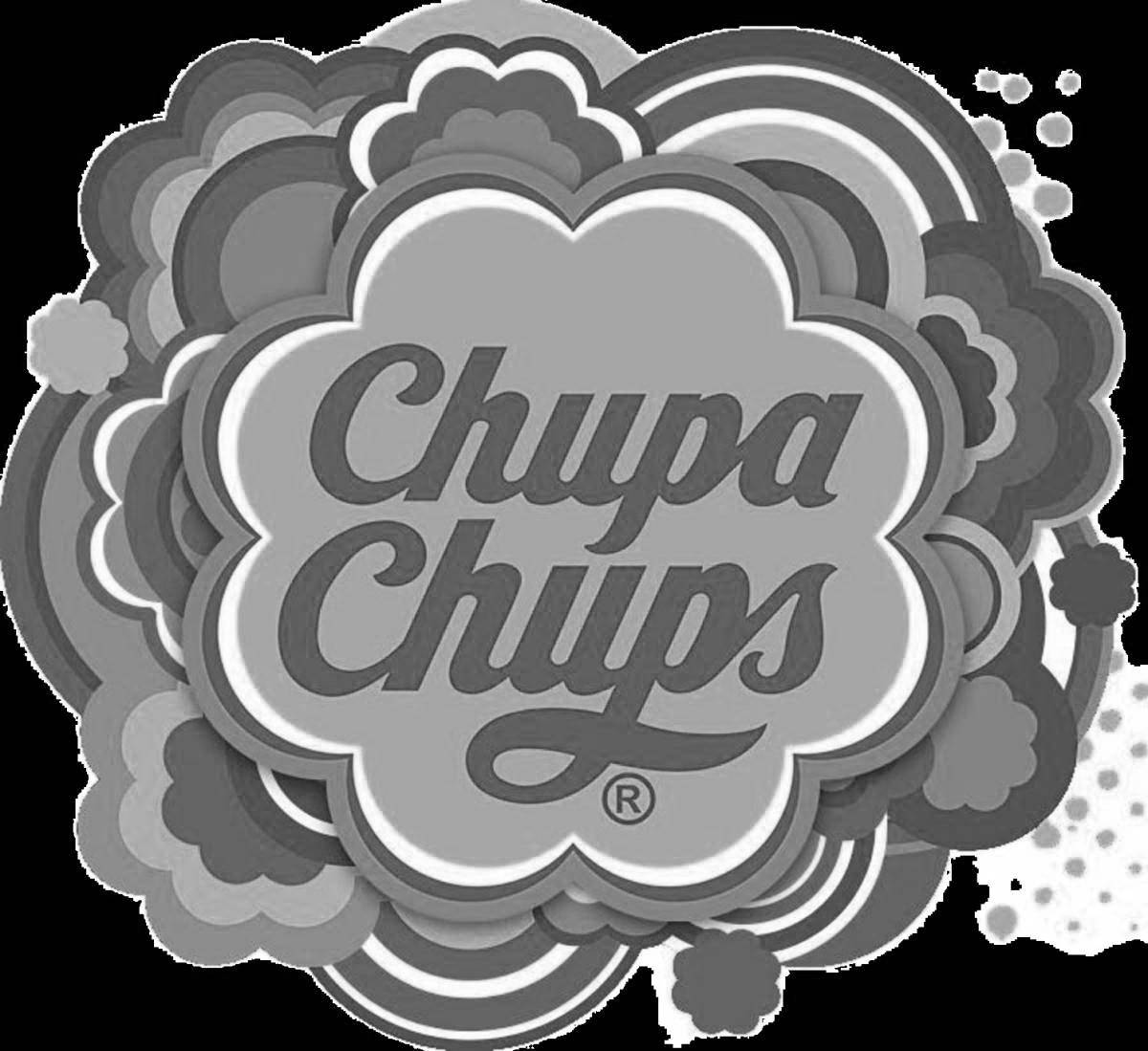 Развлекательная раскраска логотипа chupa chups