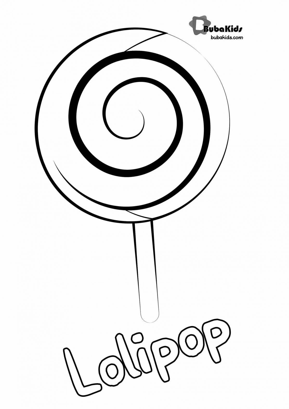 Раскраска логотип chupa chups