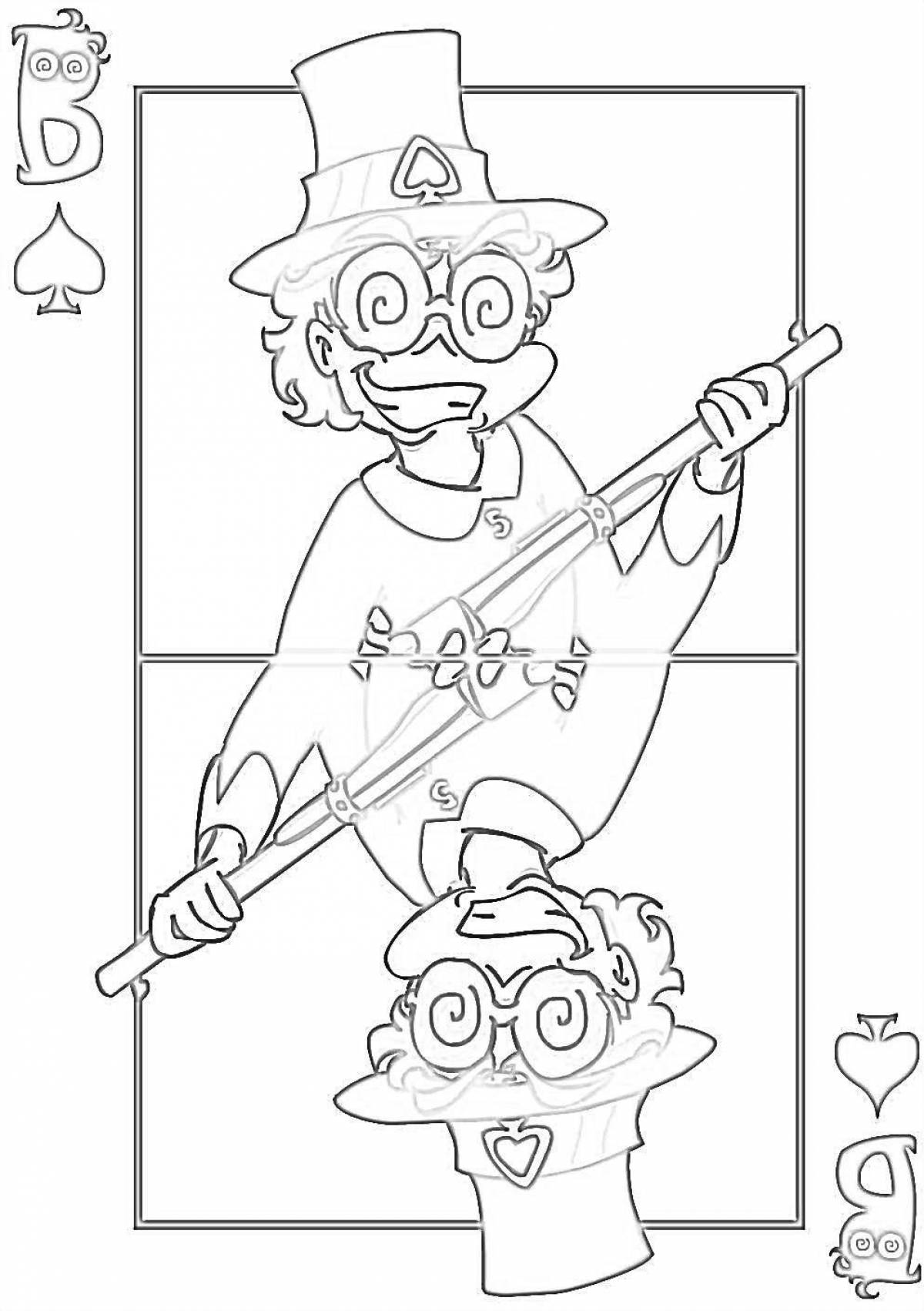 Detailed mafia 13 map coloring page