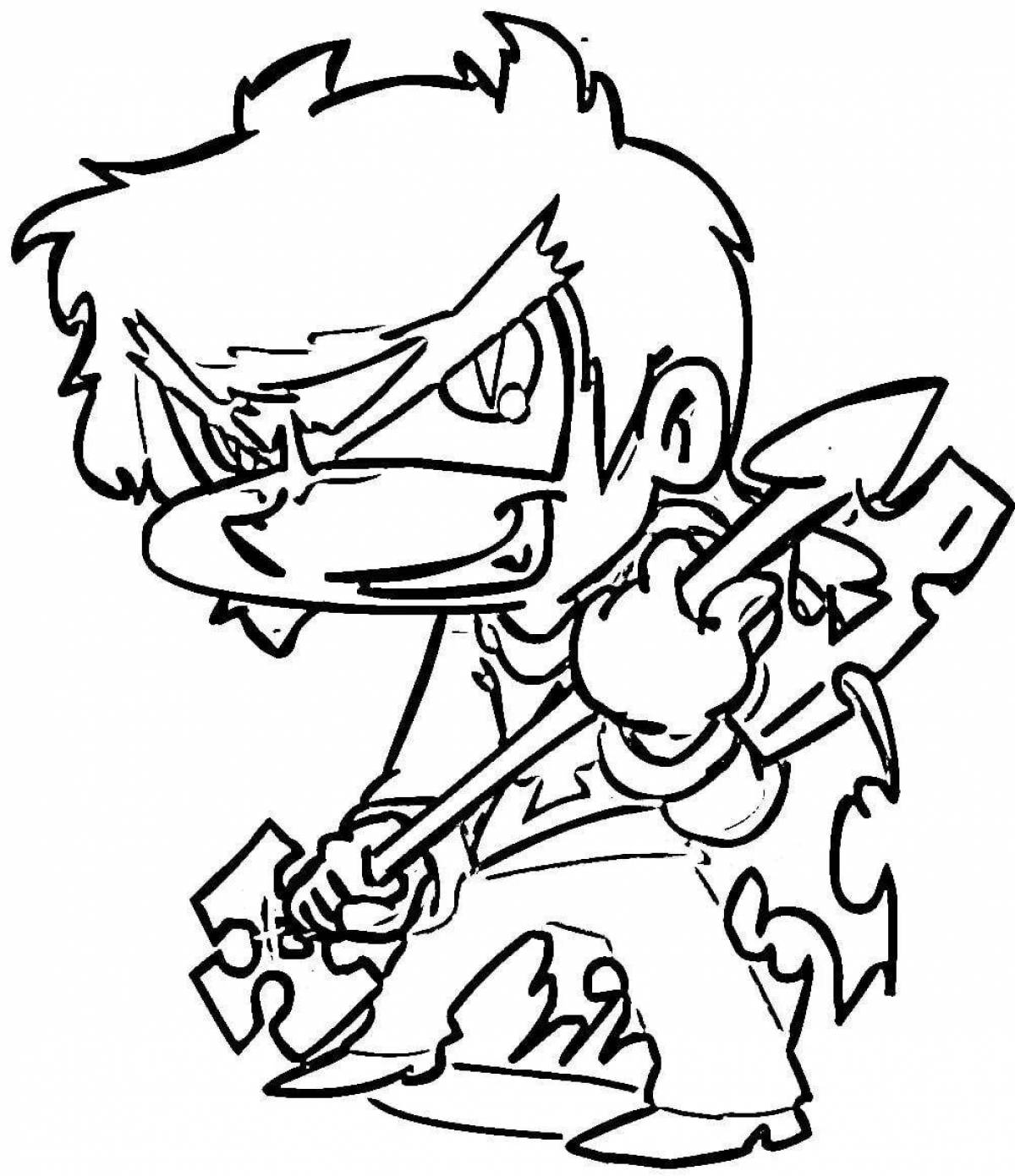 Exciting mafia 13 map coloring page