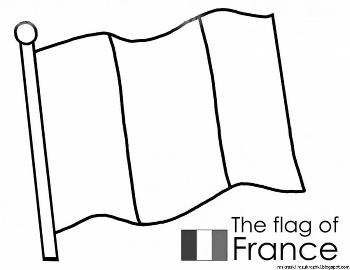 Festive flag coloring page