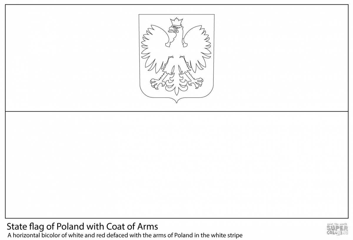 Exquisite coat of arms coloring page