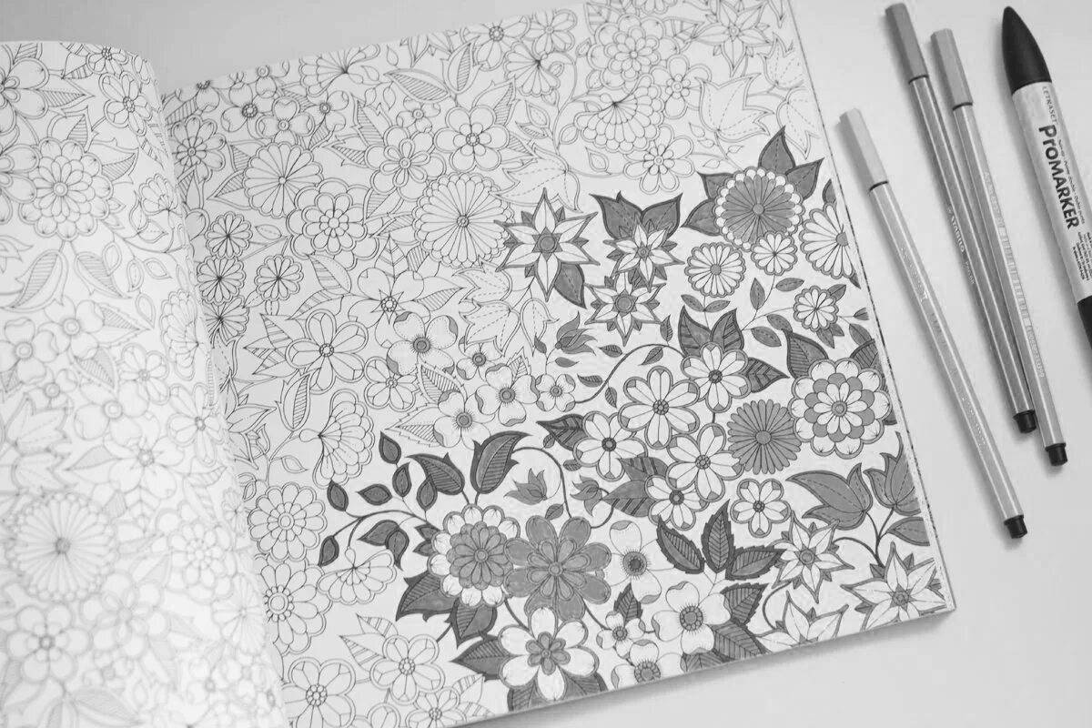 Elegant coloring book for adults