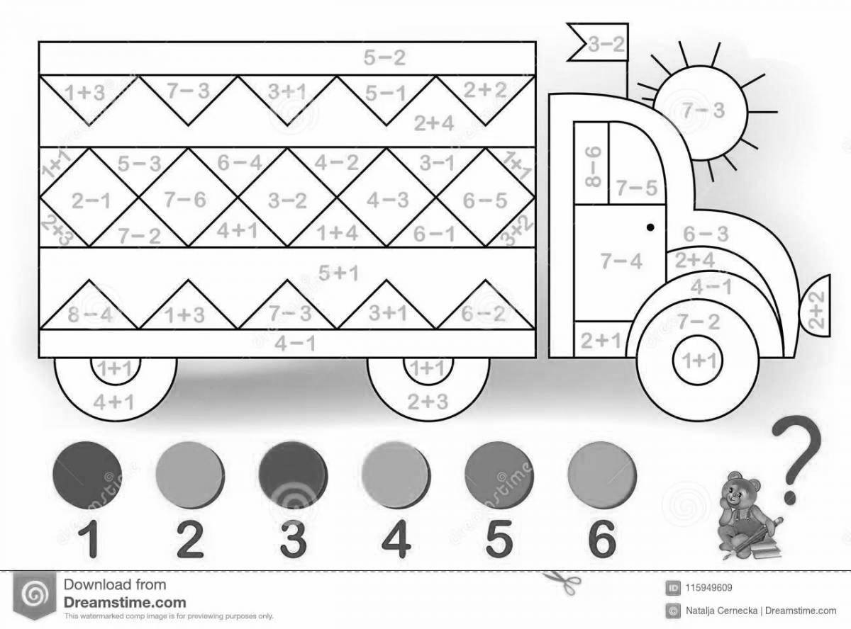 Coloring smart car