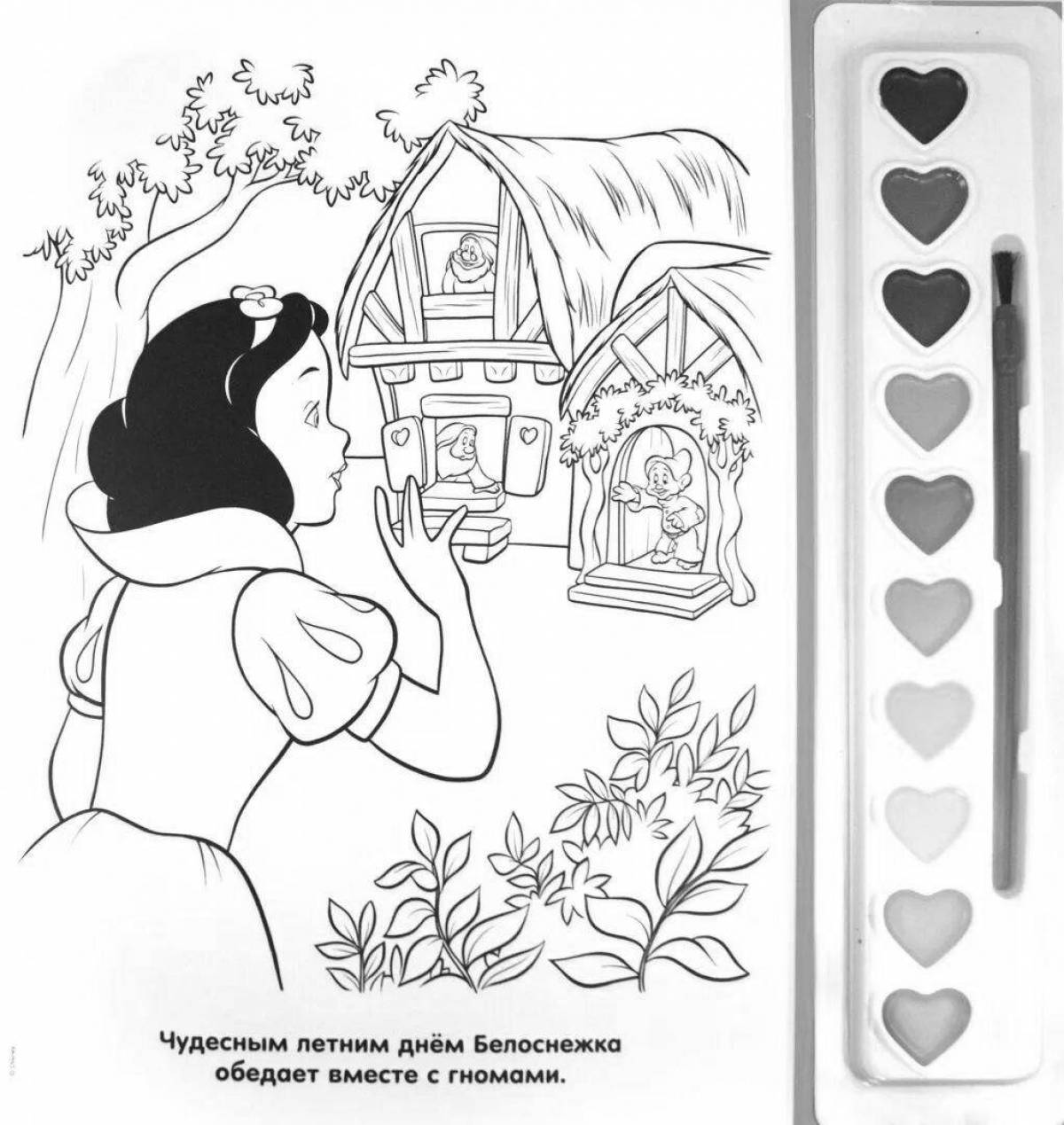 Exotic fairy tale coloring by numbers