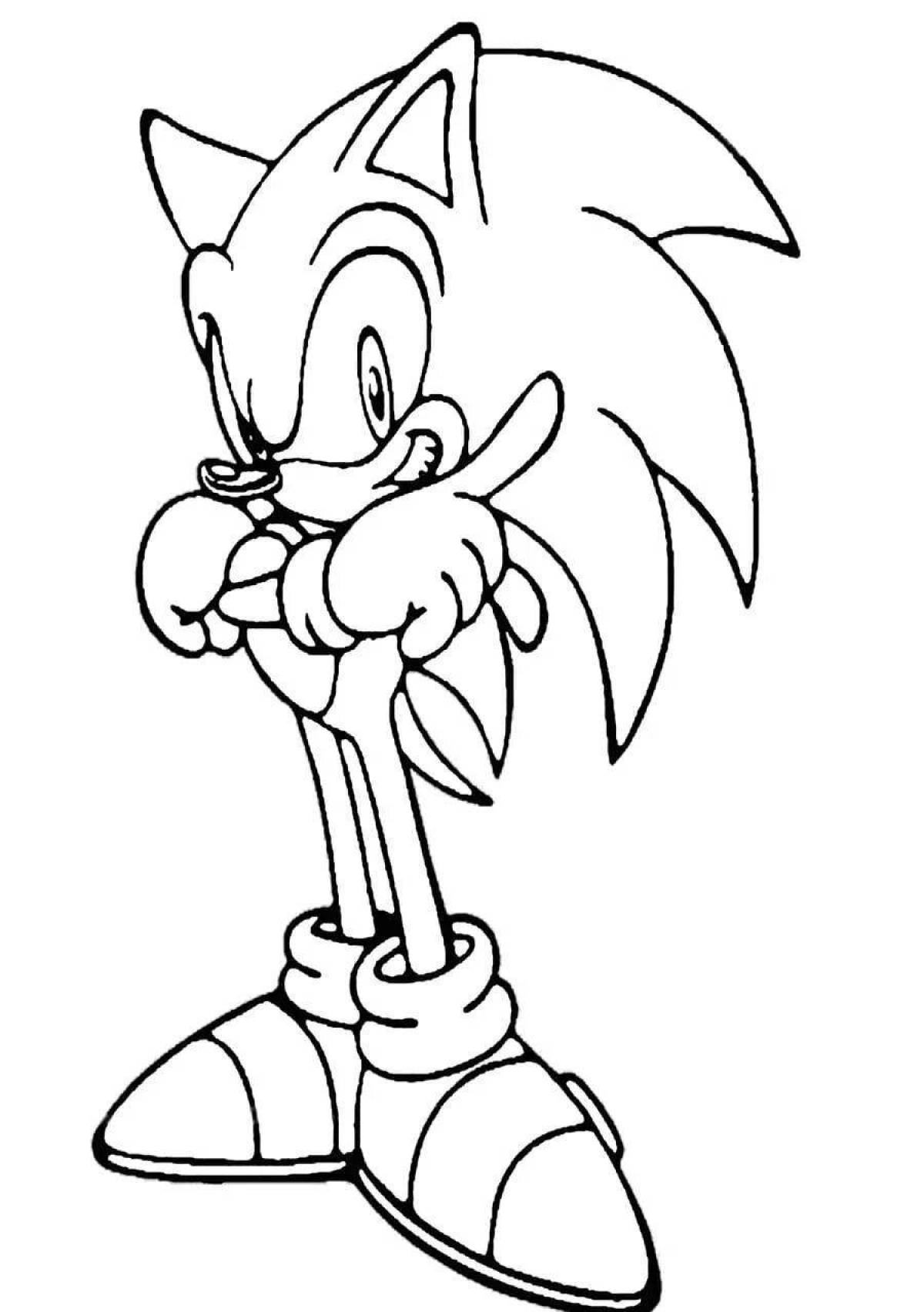 Joyful coloring sonic all heroes