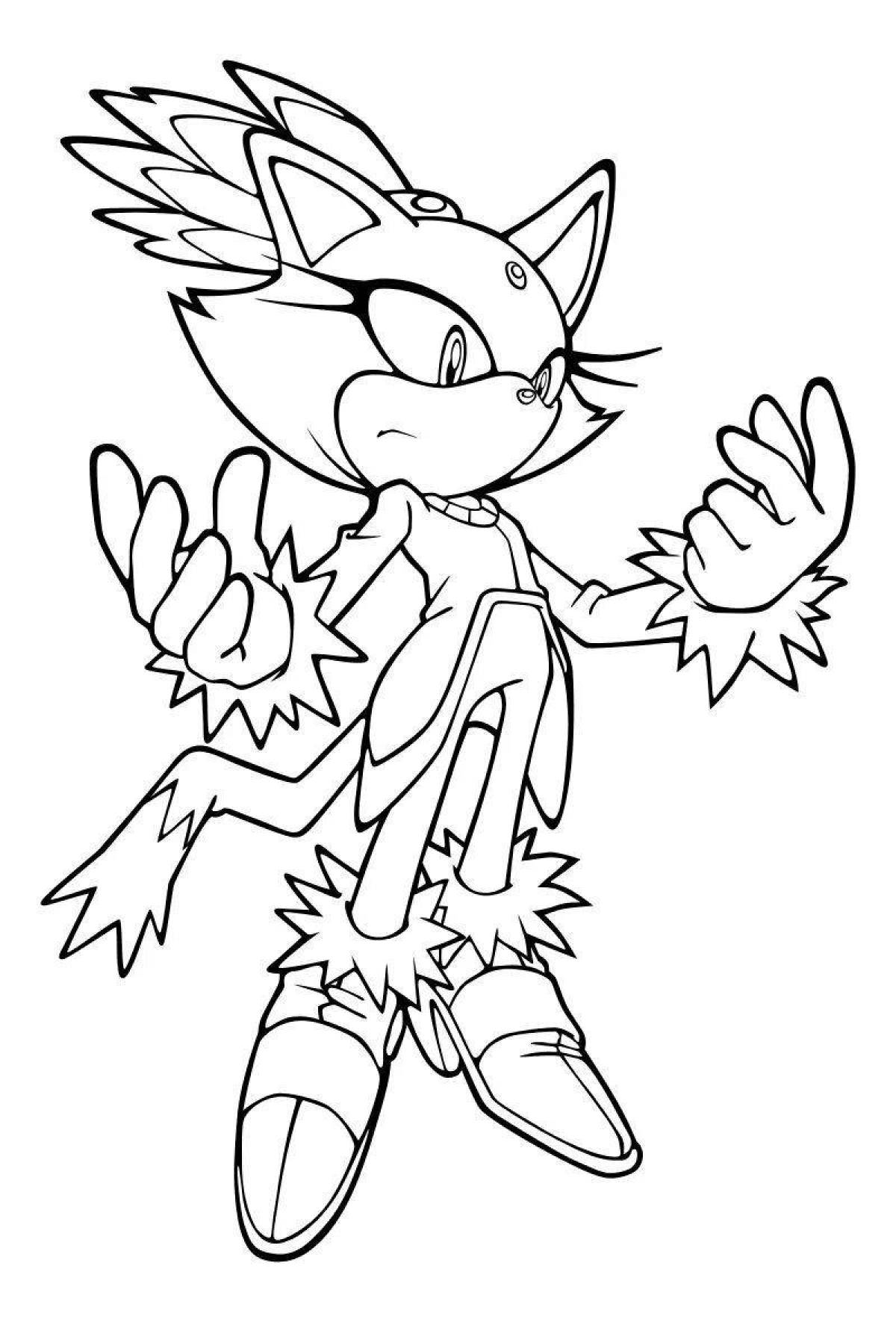 Animated coloring sonic all heroes