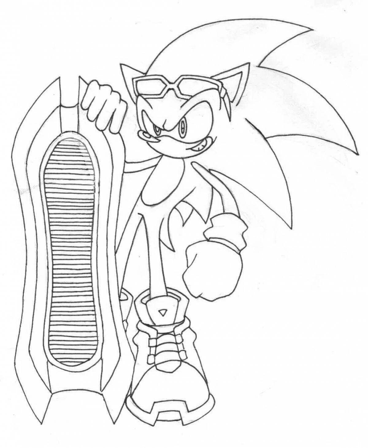 Comic coloring sonic all heroes