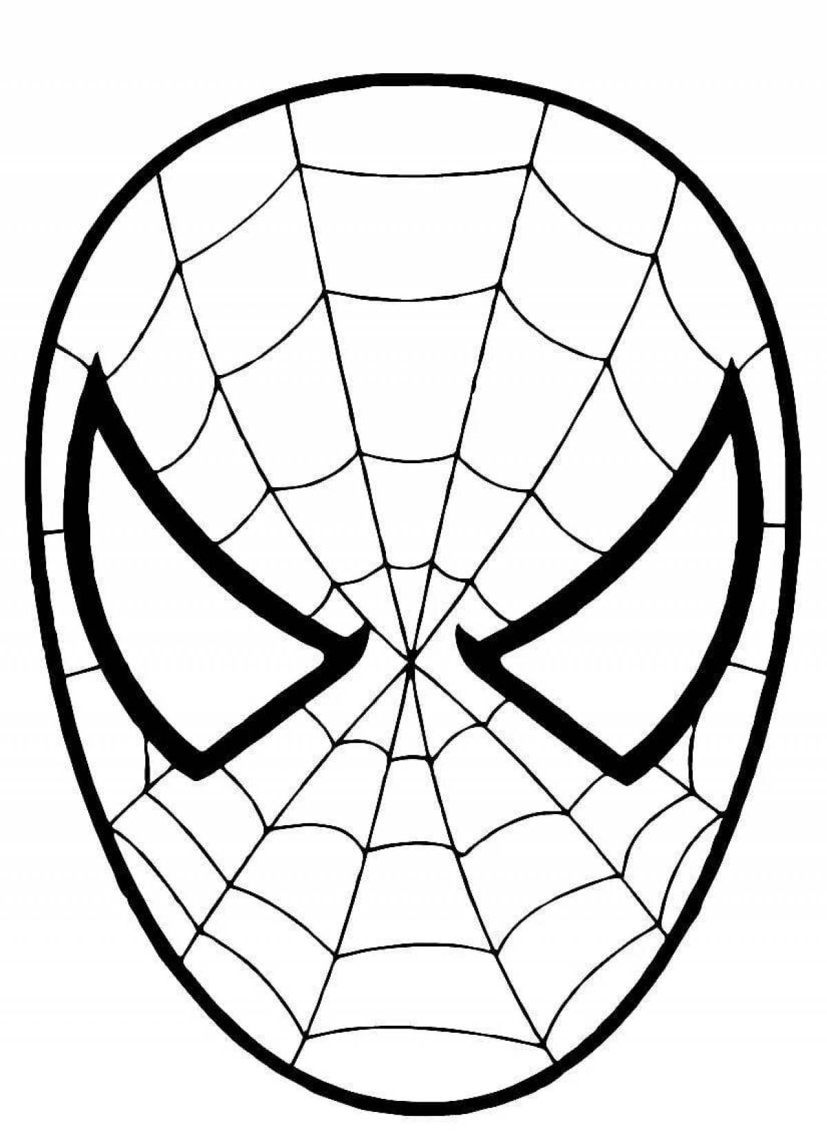 Spider-man's live coloring page