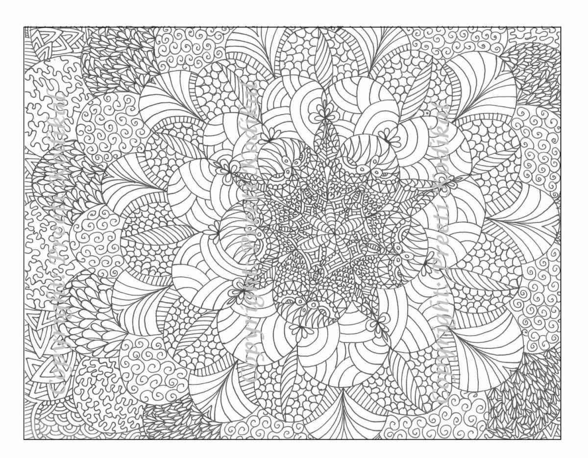 Detailed printable coloring book