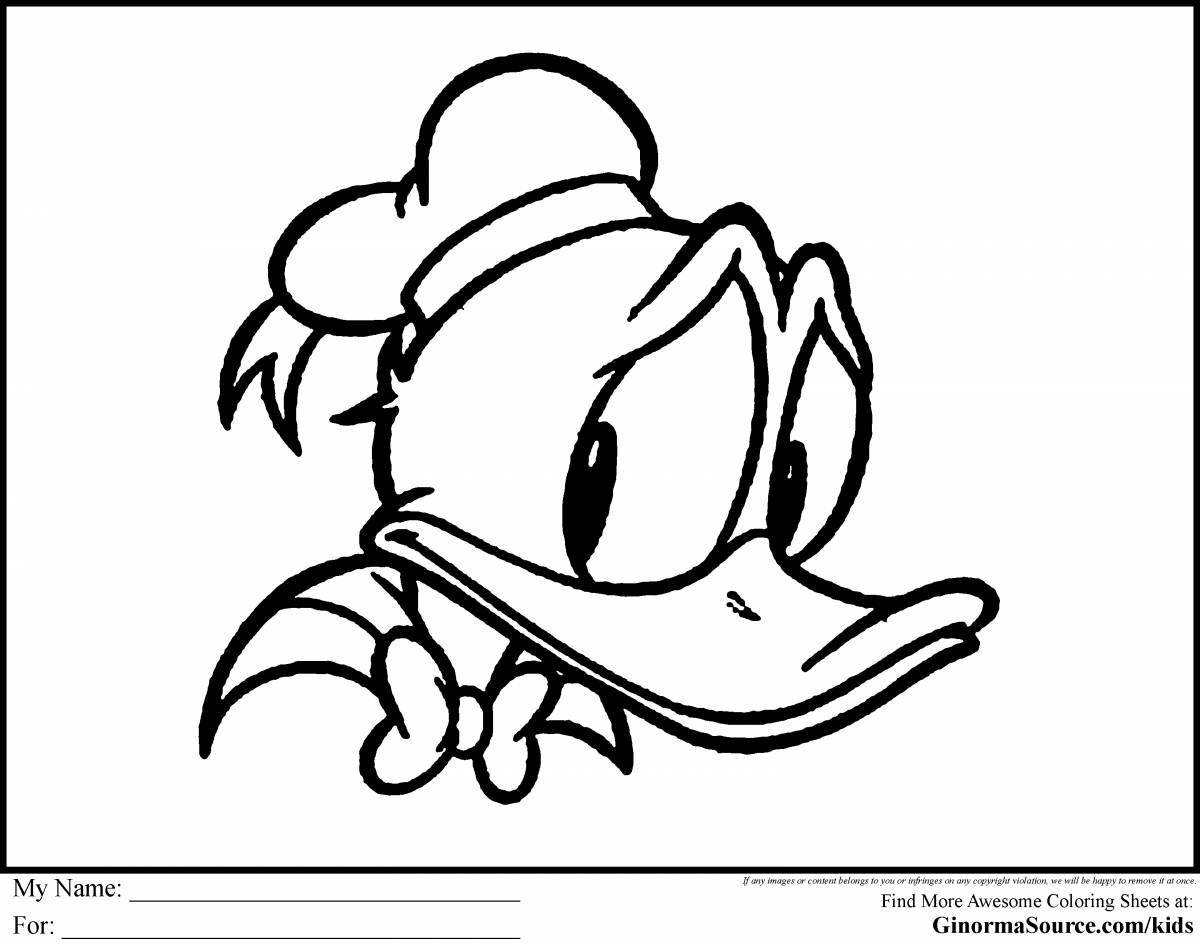 Funny coloring duck lola fanfan