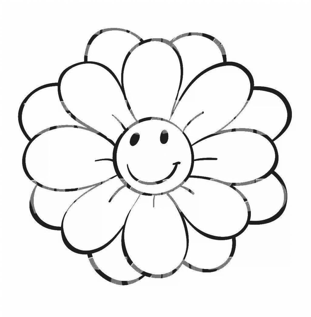 Photo Bright coloring flower