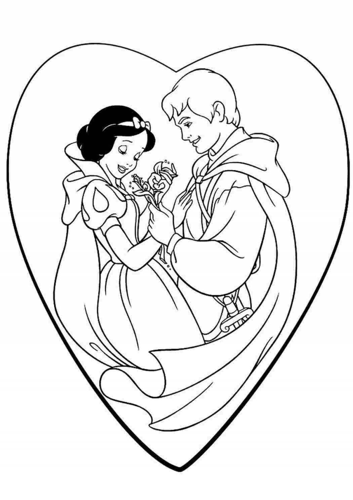 Amazing snow white coloring book for girls
