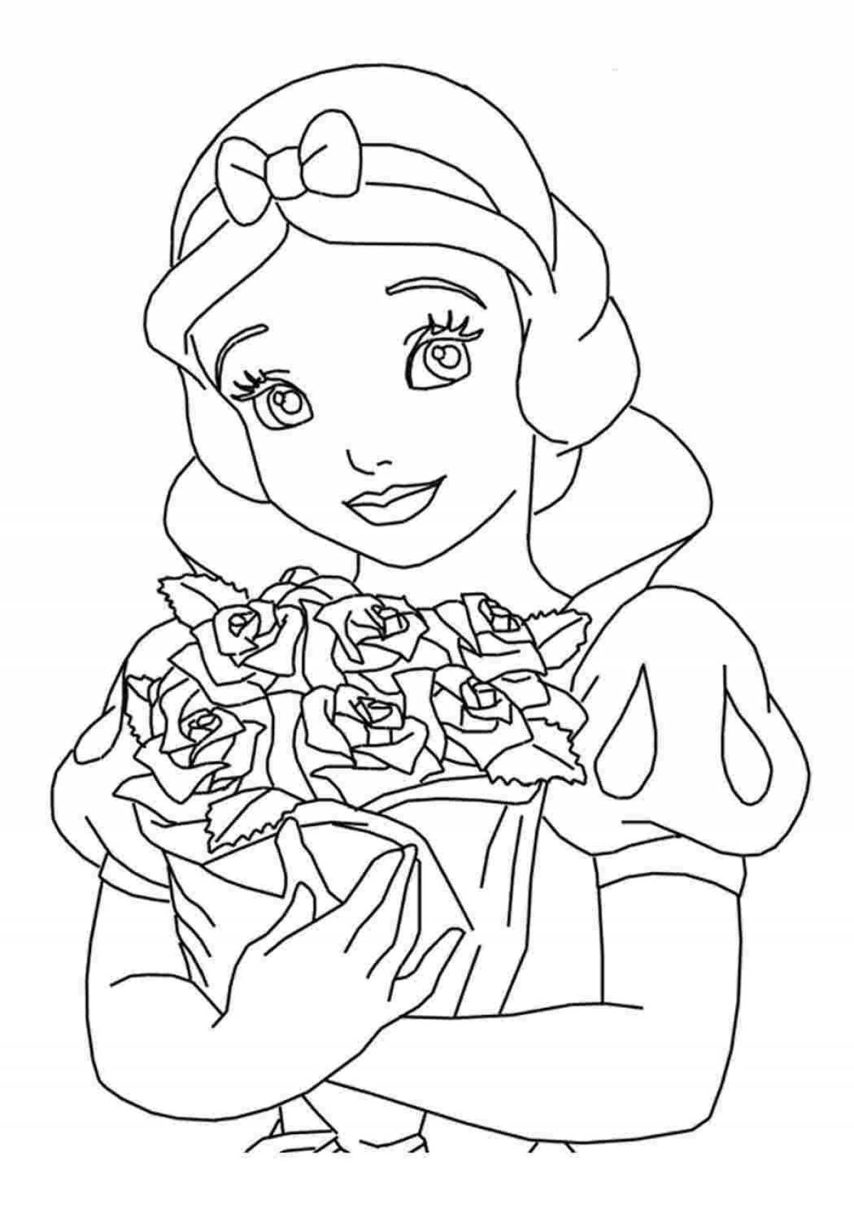 Fun coloring snow white for girls