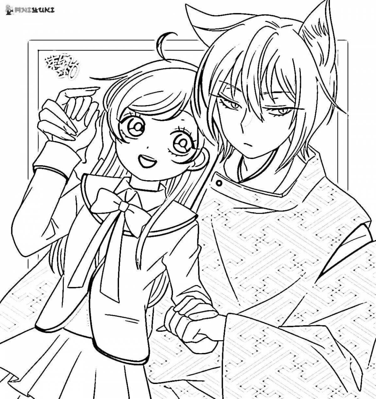 Joyful nanami and tomoe coloring