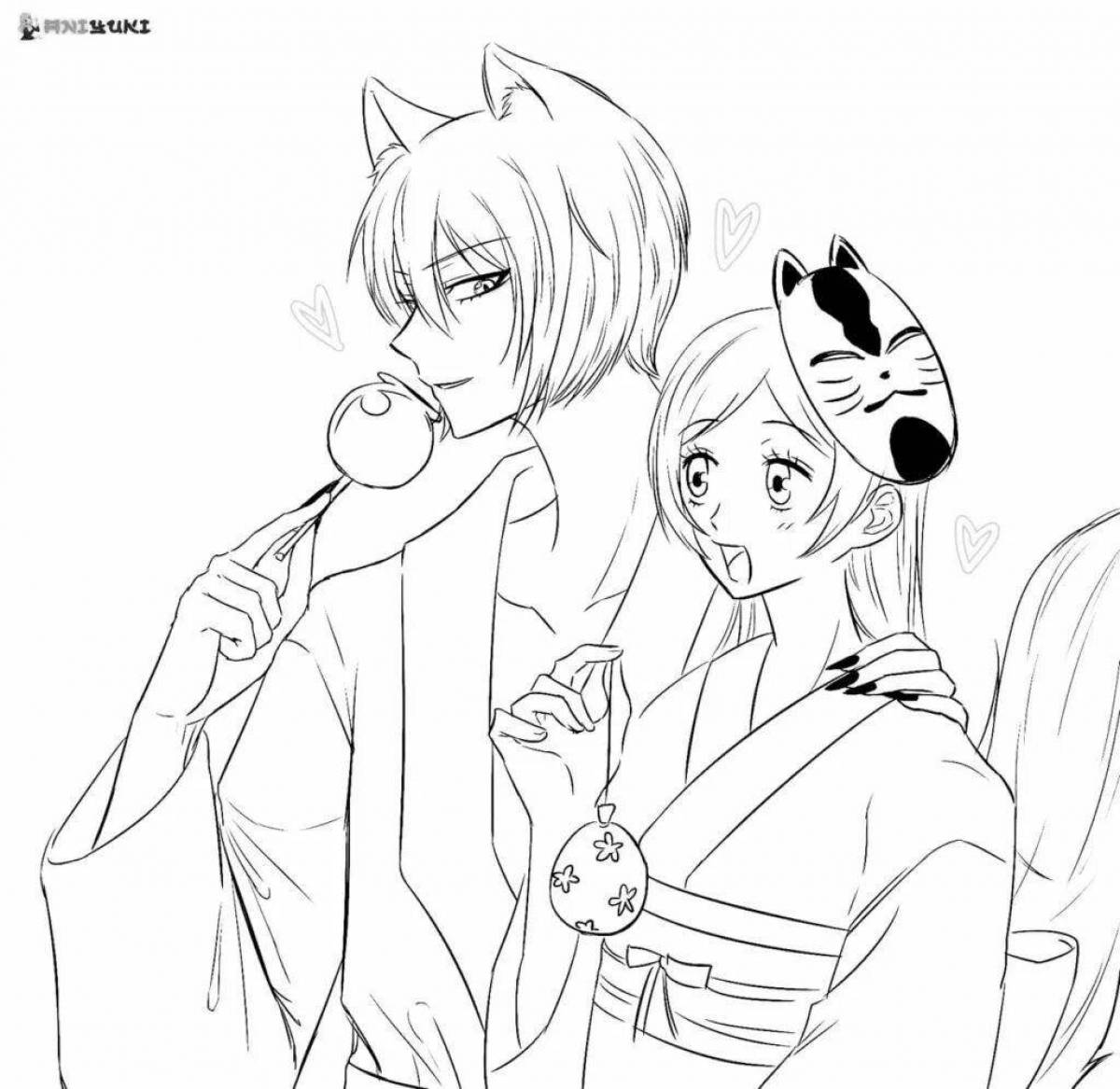 Exotic nanami and tomoe coloring