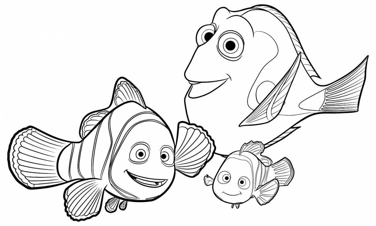 Great nemo and dory coloring book