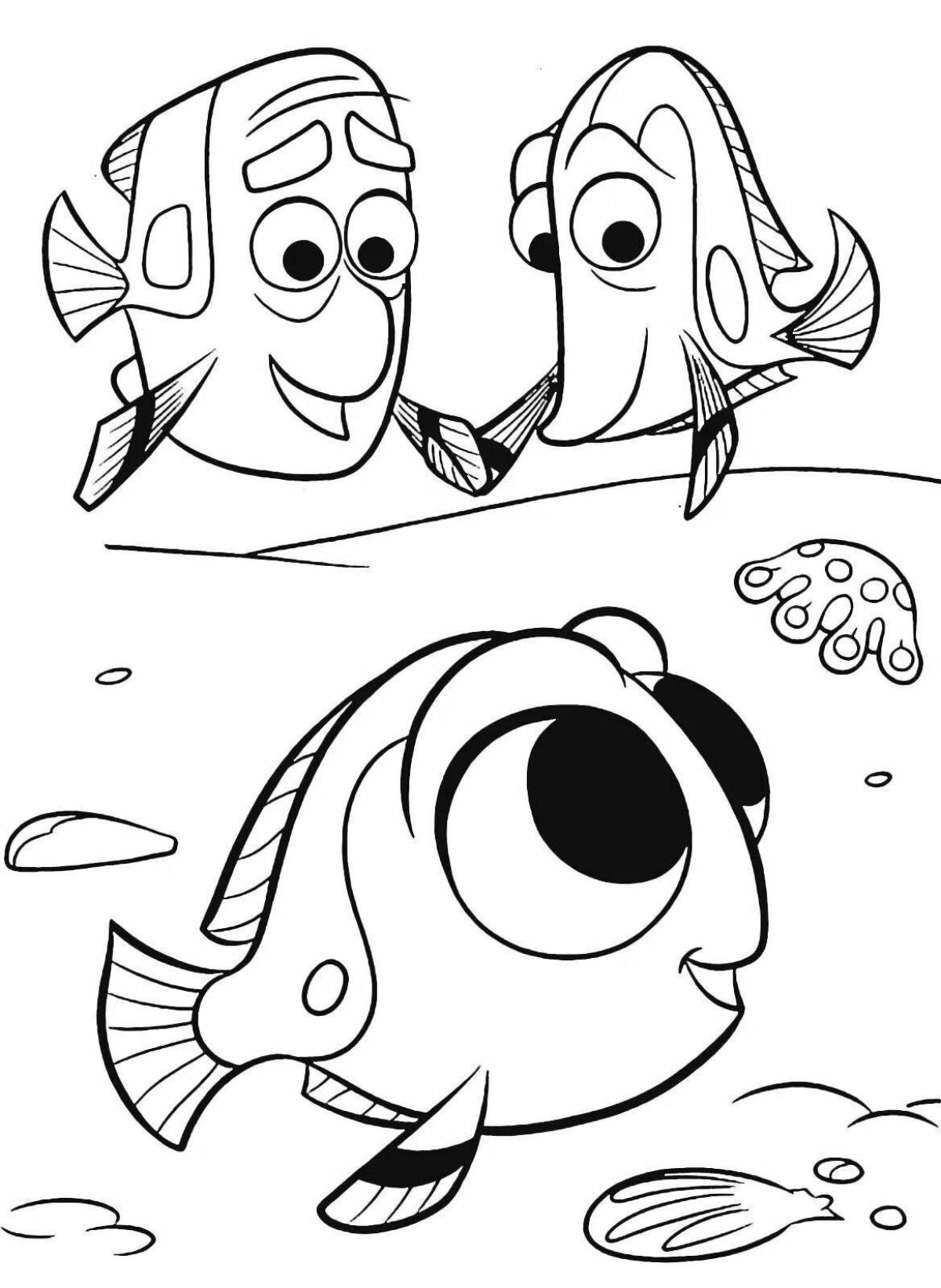 Nemo and dory live coloring