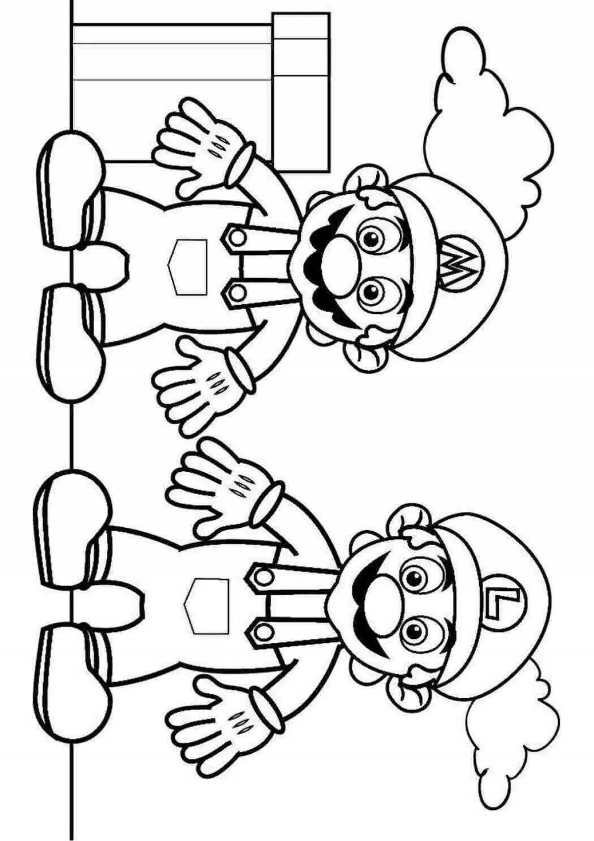 Lego super mario coloring book