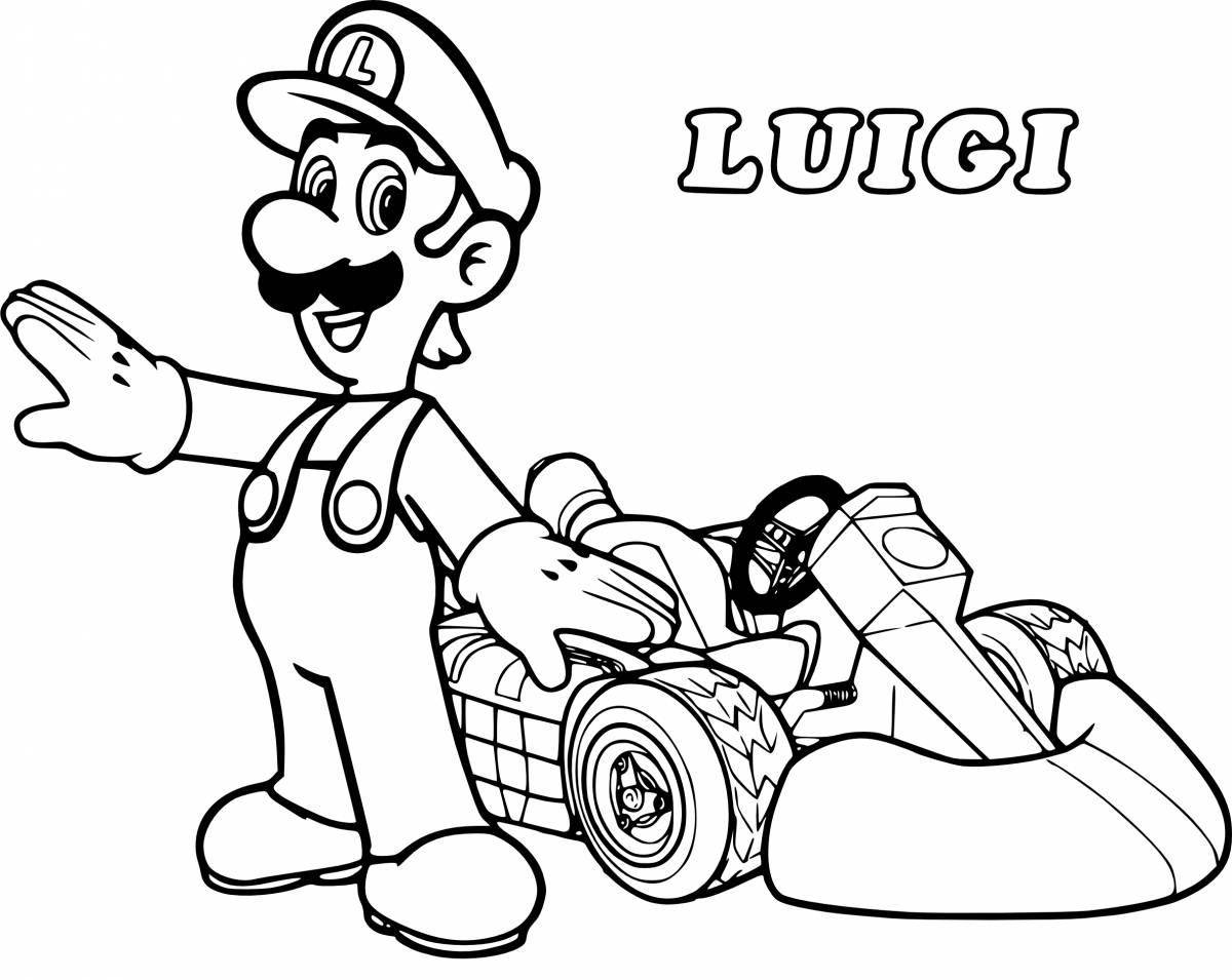 Super mario lego explosive coloring book