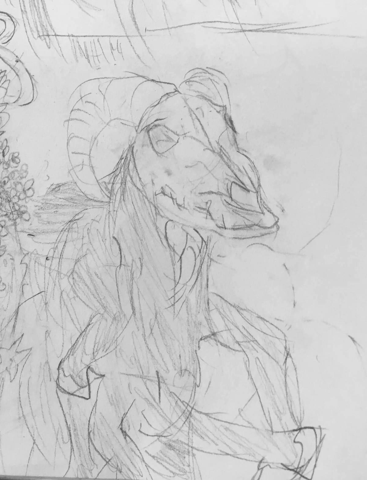 Royal coloring monster long horse