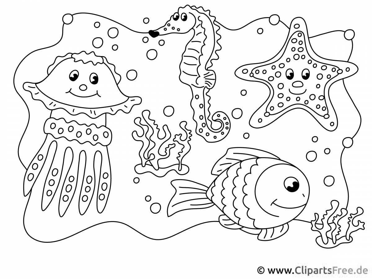 Photo Serene what is water coloring page