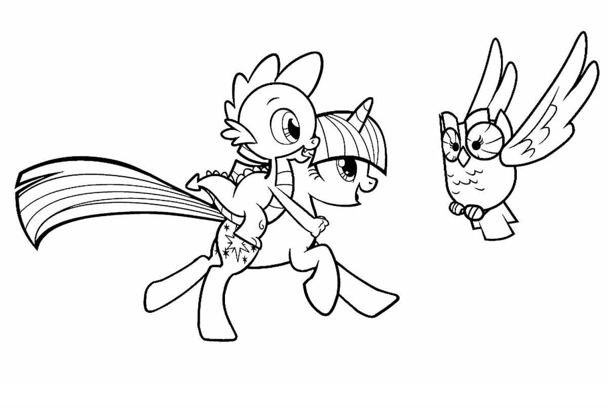 Little pony coloring page