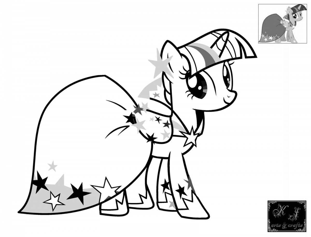 Little pony sparkle coloring page