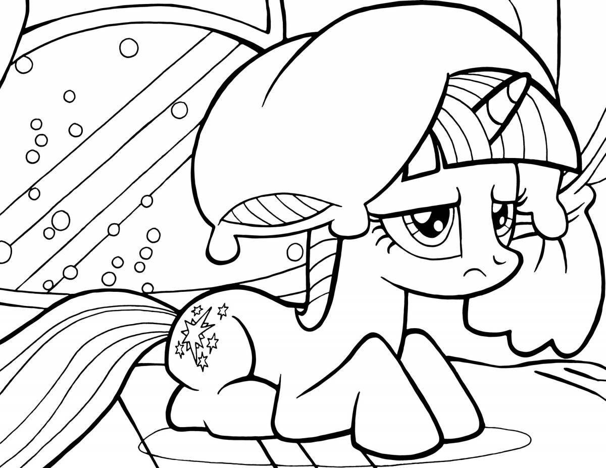 Coloring fairy sparkle little pony