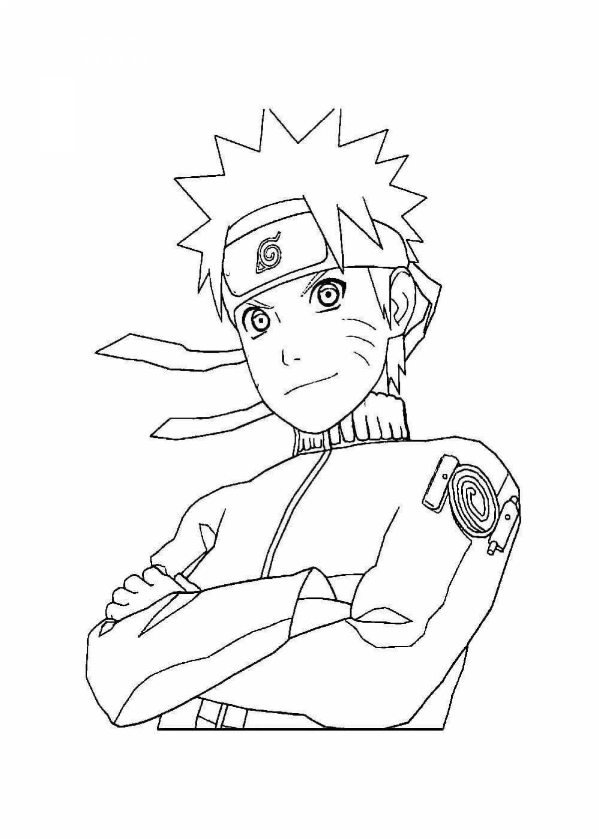 Amazing naruto coloring pages for girls