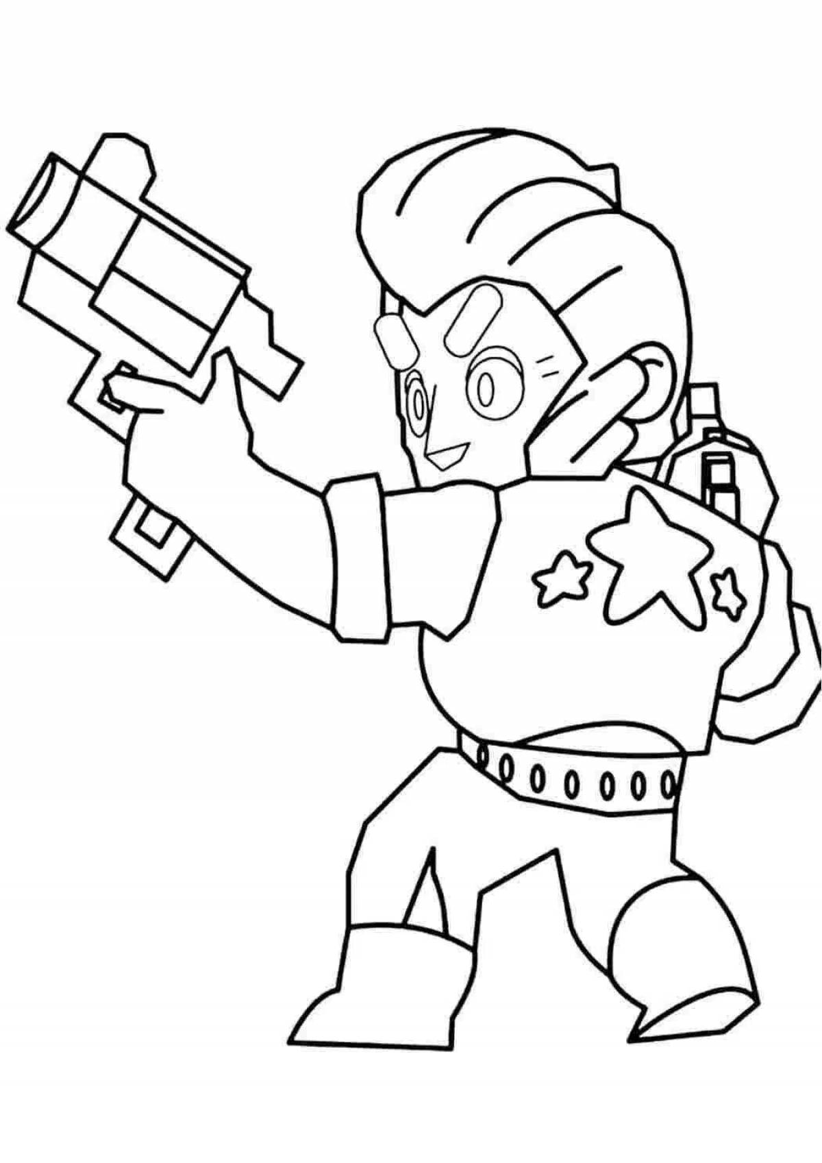 Majestic fighters brawl stars coloring page