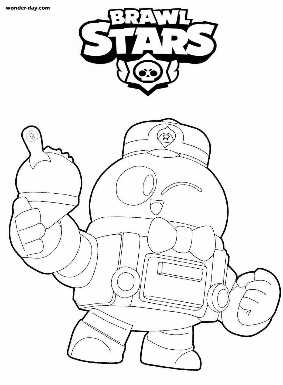 Coloring book valiant fighters brawl stars