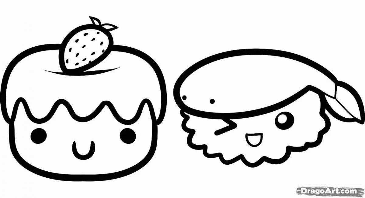 Beautiful coloring cute easy drawings