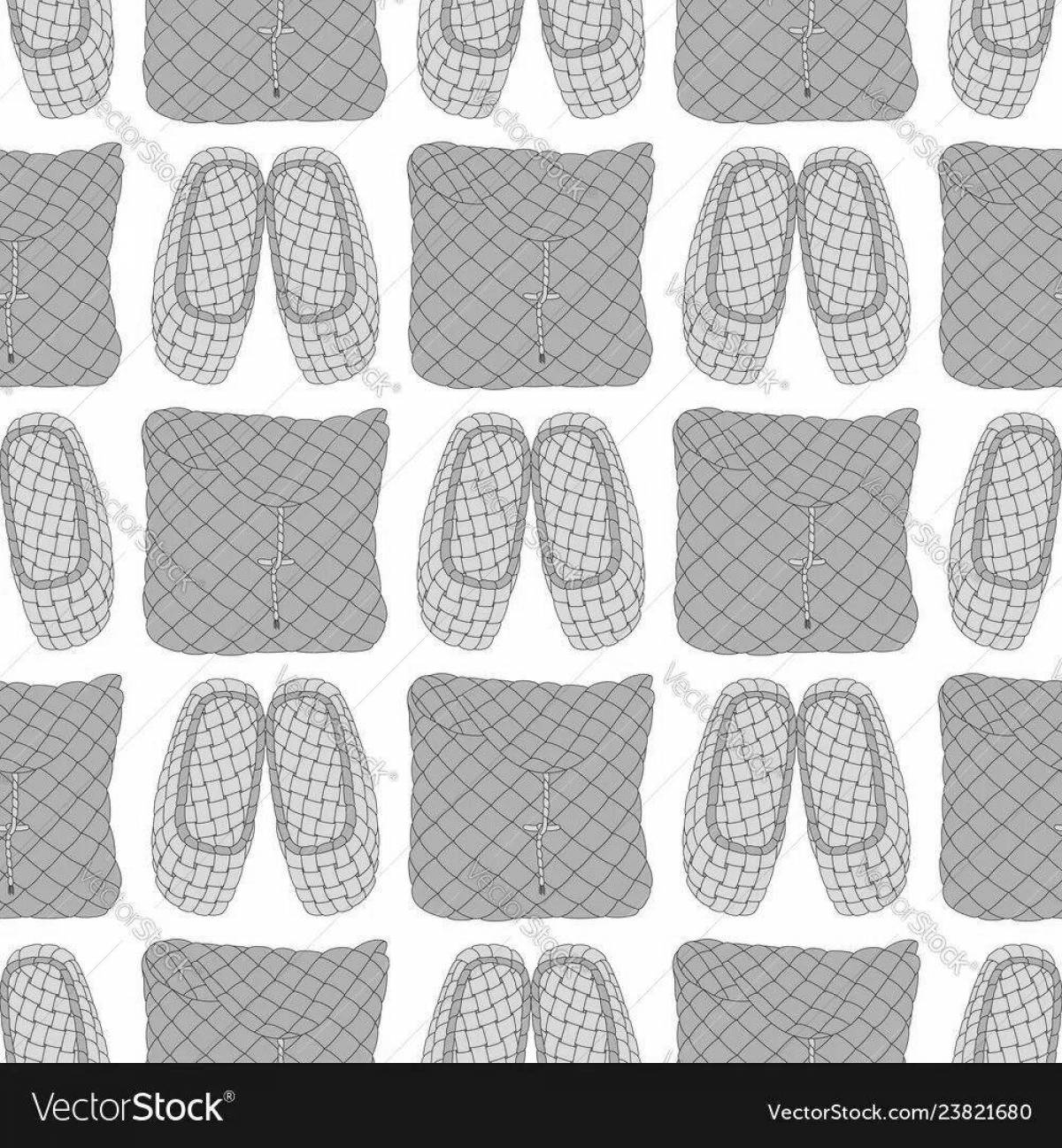 Colouring bright sandals for children