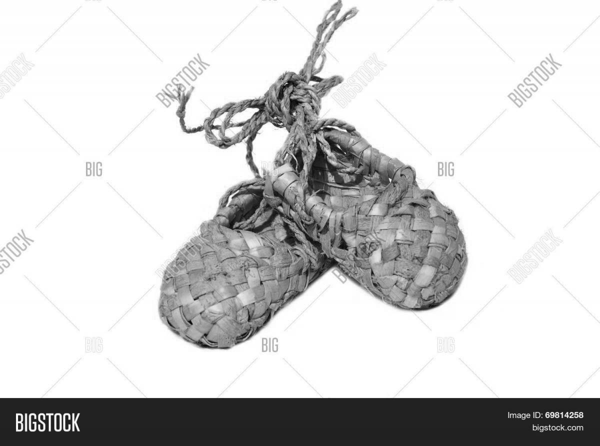 Outstanding sandals coloring for preschoolers