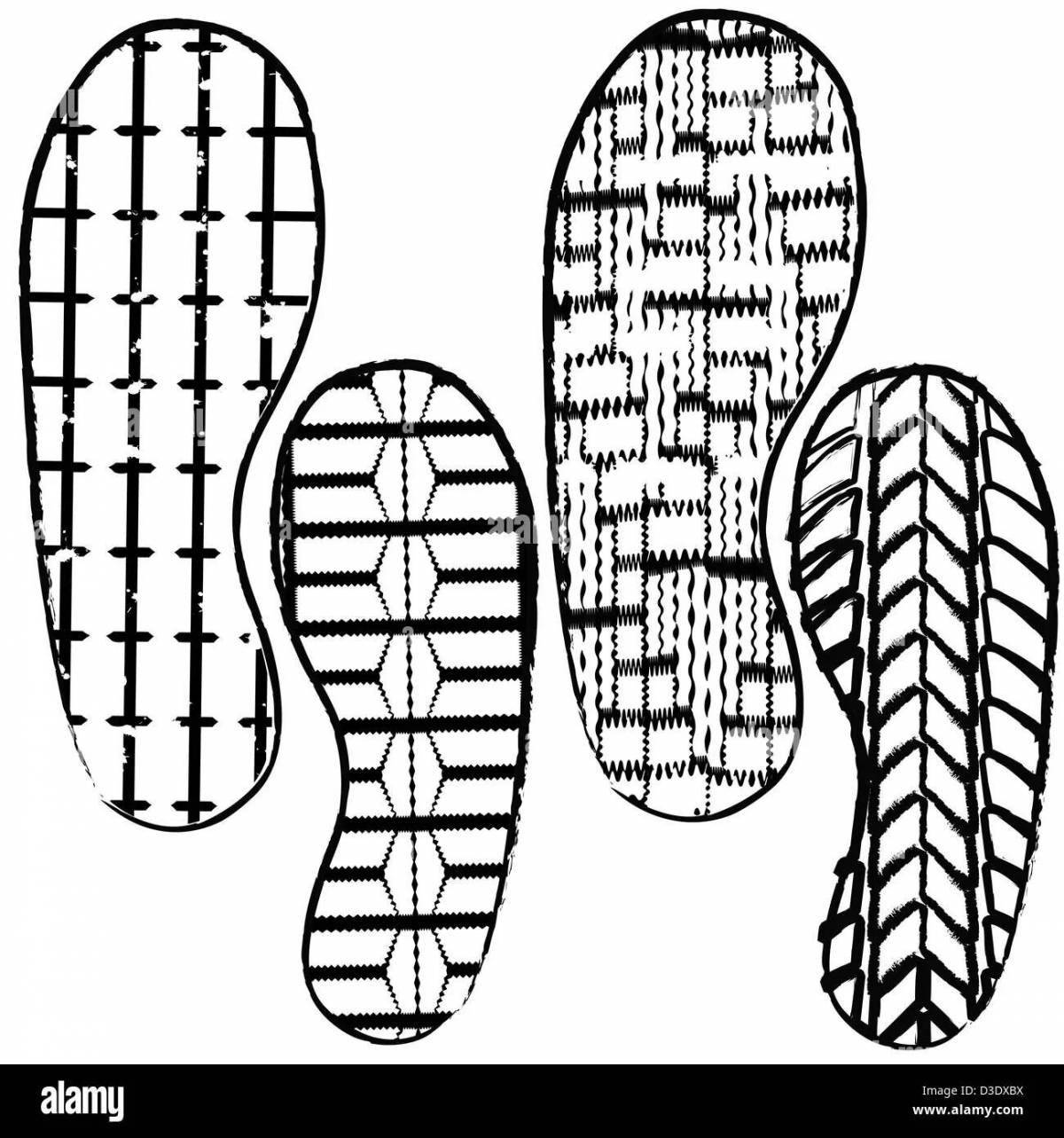 Radiant sandals coloring book for kids