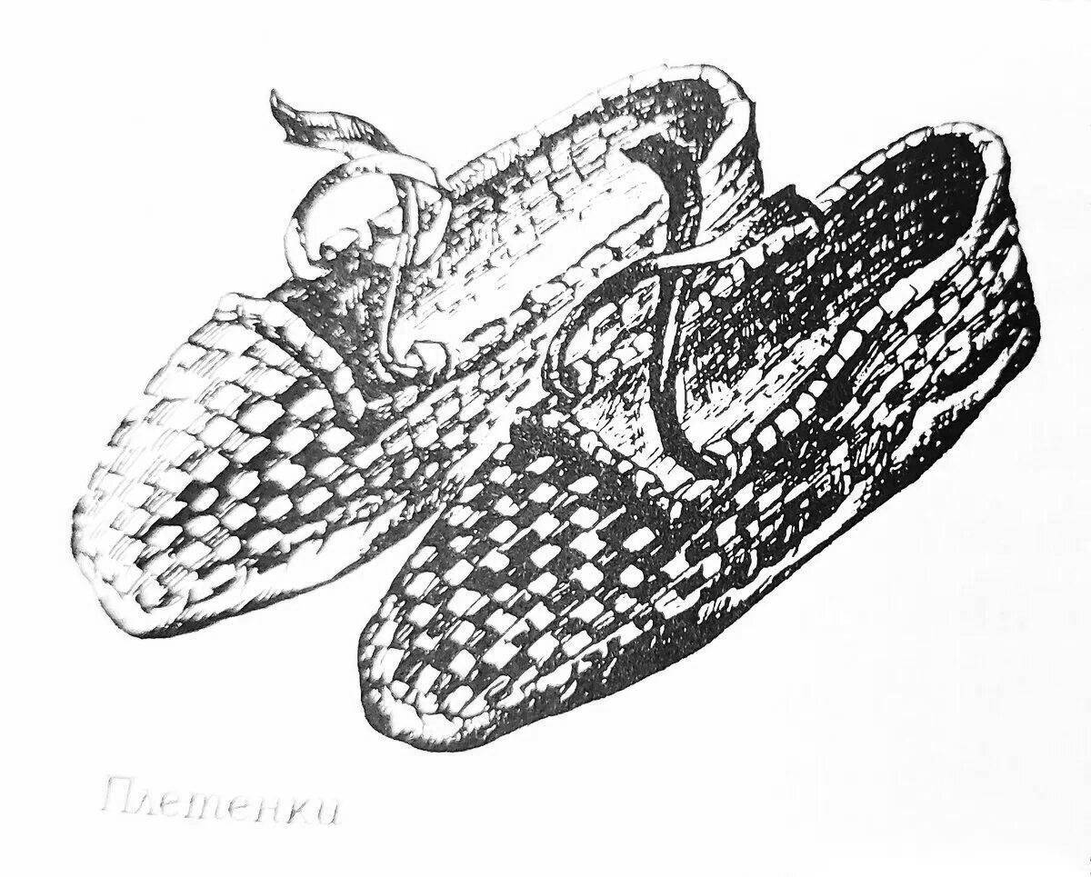 Gorgeous sandals coloring for kids