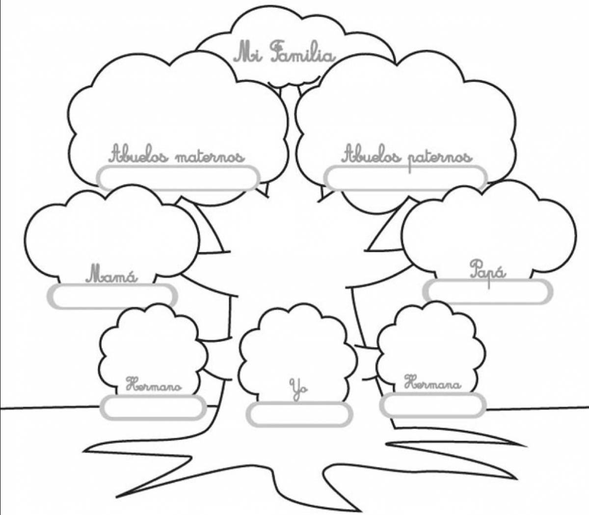 Elegant family tree design