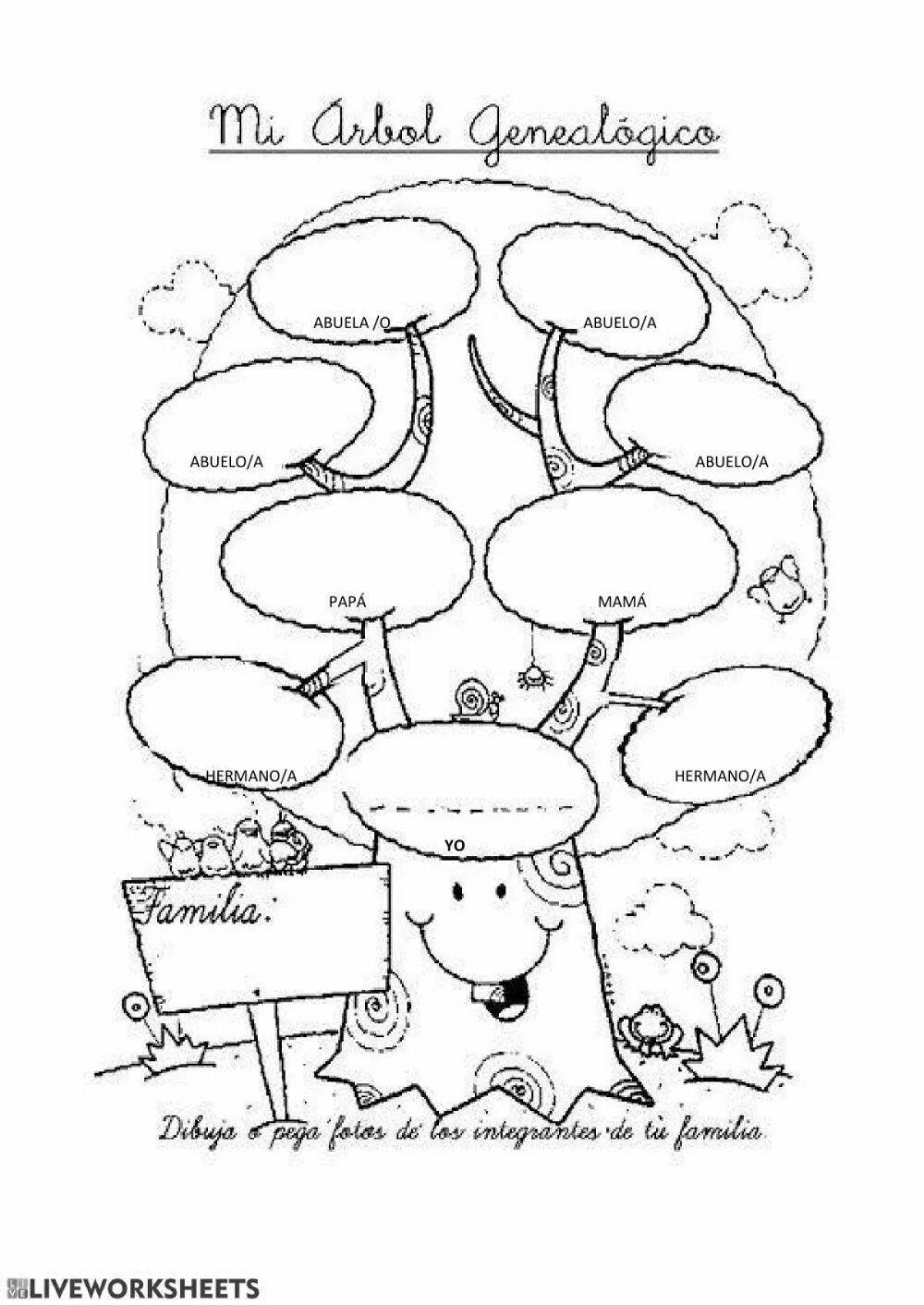 Photo Creative family tree illustration