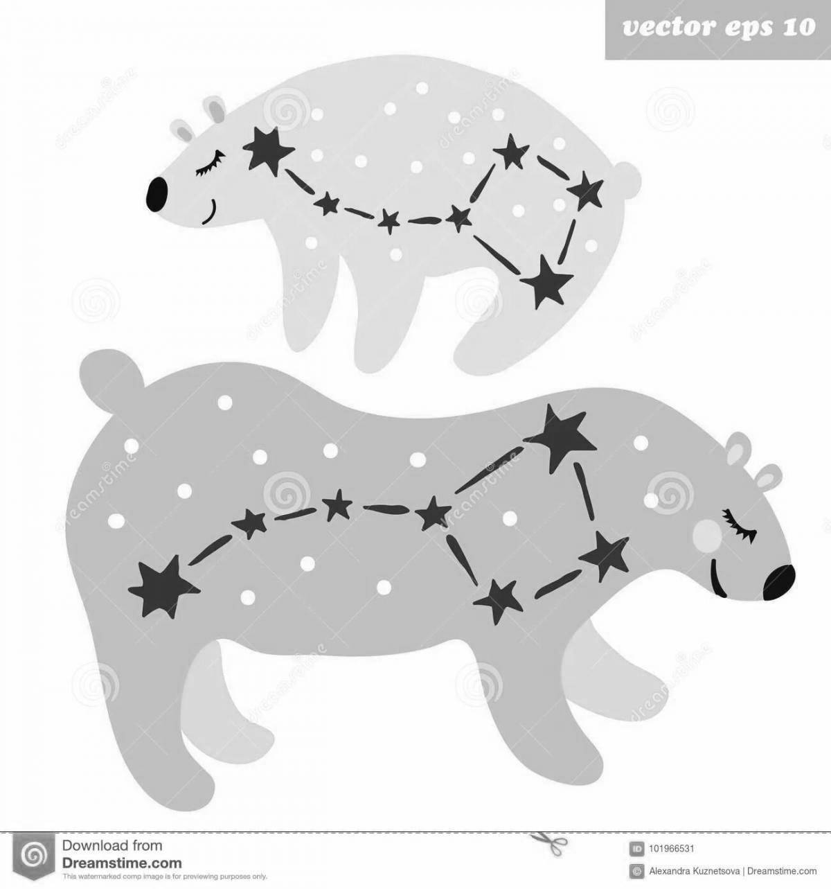 Glorious Ursa Major Coloring Page